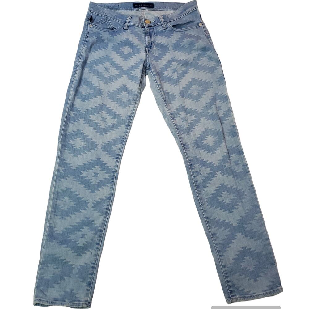 Rock & Republic | Southwestern/Aztec Design Jeans | Size 6